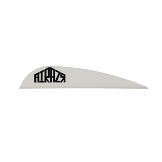 White fletchIng with 'AIRAZR' branding on a white background