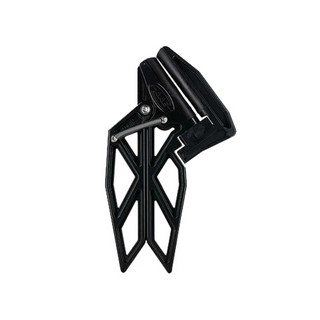 black metal bow stabilizer on a white background