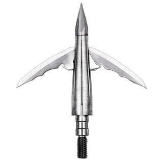 Titanium arrowhead on a white background