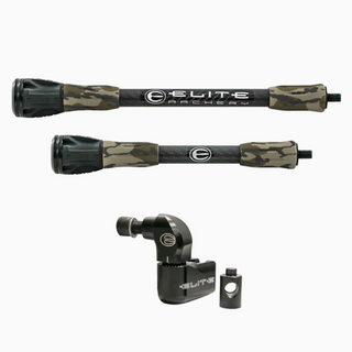 Elite Micro Hunting Stabilizer Kit 8" & 10" mossy oak bottomlands on white background