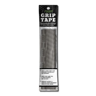 Grey archery grip tape with packaging on a white background