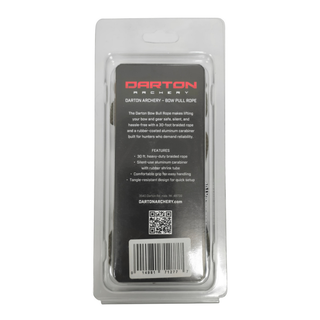 Darton Archery bow pull rope packaging with branding and product details.