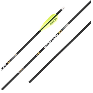 three sections of an arrow with a visible brand logo on a white background