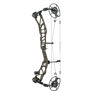 Compound bow on a white background