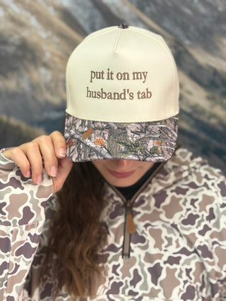 HIS TAB CAMO & CREAM HAT