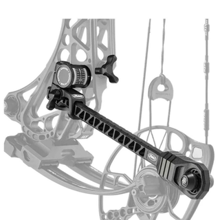 Mathews Integrated Bridge-Lock V-Bar installed on a bow on a white background