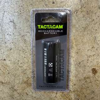 tactacam rechargeable battery in package, front view  on concrete background