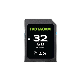 TACTACAM SDHC 32GB MEMORY CARD front view on white background