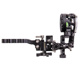 TROPHY RIDGE ALPHA REACT ONE PIN SIGHT overhead view on white background