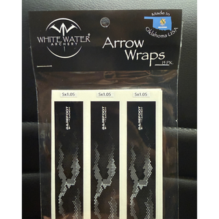 BAREFOOT LOGO ARROW WRAPS - WHITE WATER ARCHERY