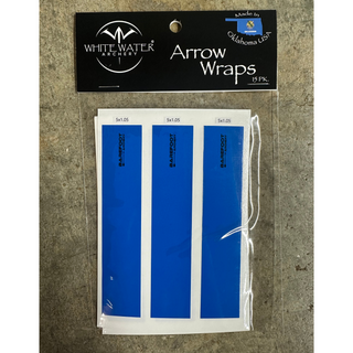 blue barefoot logo arrow wraps in package on cement background