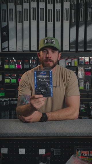 man behind the counter at an archery shop talking about the V2 Epsilon Rest
